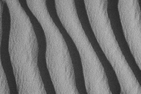 Sand Waves Texture Black And White Poster